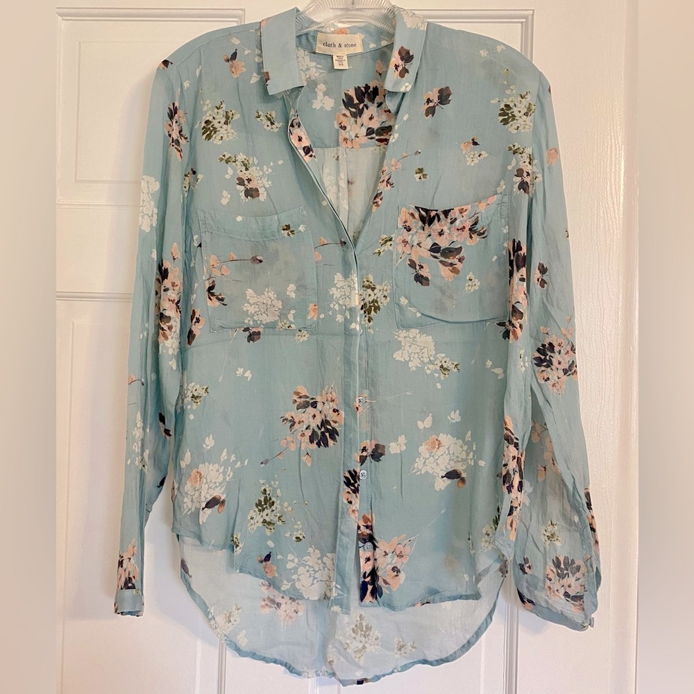Anthropologie Cloth & Stone Blouse Top XS